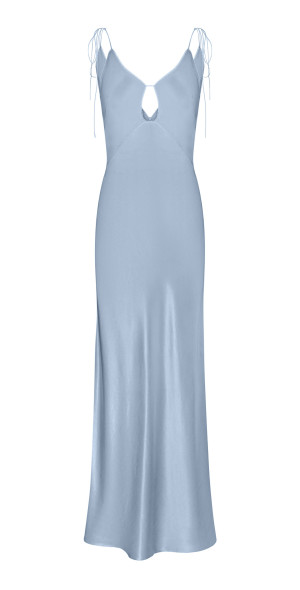 anna october blue dress ANNA OCTOBER Tulip Maxi Dress in BLUE