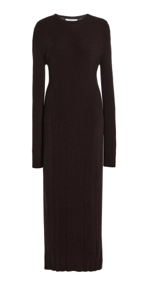 Another Tomorrow - Ribbed Wool Dress Another Tomorrow - Ribbed Wool Dress