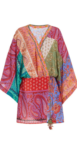 boteh darjeeling silk mini robe dress darjeeling silk robe mini dress BOTEH
