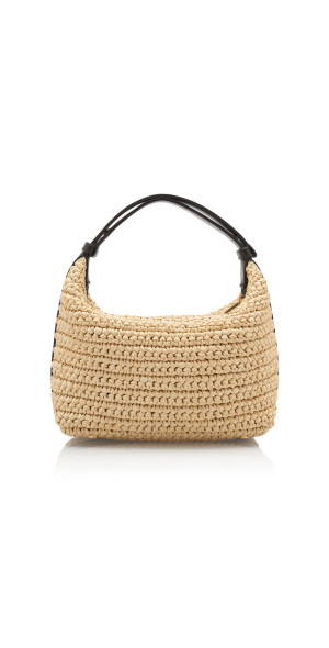 Bottega Veneta Mini Wallace Crochet Raffia Bag Neutral OS