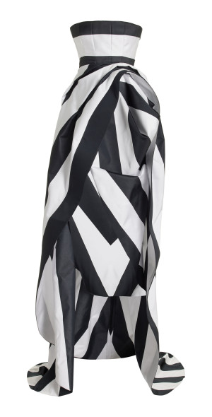 carolina herrera black and white dress Carolina Herrera - - Asymmetric Strapless Gown - Black/white - US 4