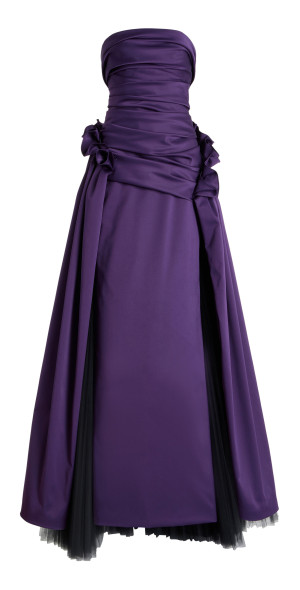 Carolina Herrera - - Gathered Strapless Gown - Purple - US 24 - Only At  Moda Operandi