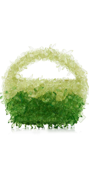 Clio Peppiatt - - Quartz Beaded Bag - Green - OS - Moda Operandi