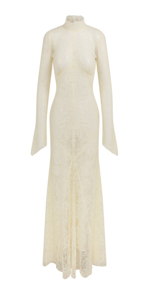 De La Vali - - Hermosa Lace Maxi Dress - Ivory - UK 10 - Moda Operandi De La Vali - - Hermosa Lace Maxi Dress - Ivory - UK 10 - Moda Operandi