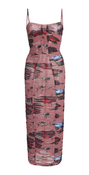 Dolce & Gabbana - - Ruched Jersey Midi Dress - Multi - IT 38 - Moda Operandi Dolce & Gabbana - - Ruched Jersey Midi Dress - Multi - IT 38 - Moda Operandi