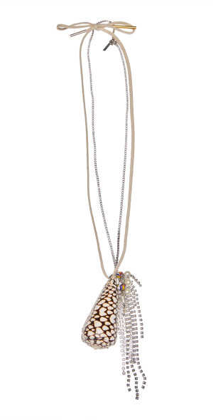 Dries Van Noten - Long Necklace With Natural Shell and Beads