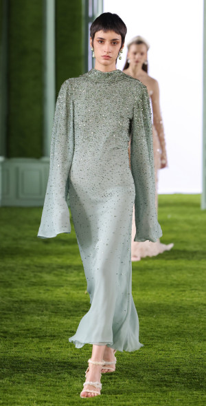 Georges Hobeika - - Crystal-Embellished Chiffon Midi Dress - Blue - FR 38 -  Only At Moda Operandi