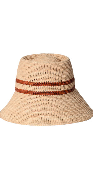 Janessa Leone - - Ryder Woven Raffia Bucket Hat - Neutral  display picture 2