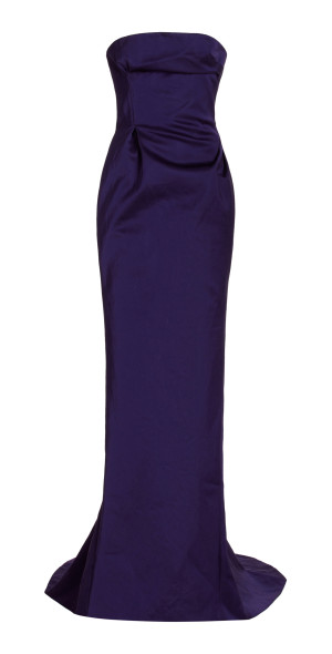 laquan smith purple dress Joy Sunday Was Unveiled As Lancme's New Global Brand Ambassadresses Wearing LaQuan Smith