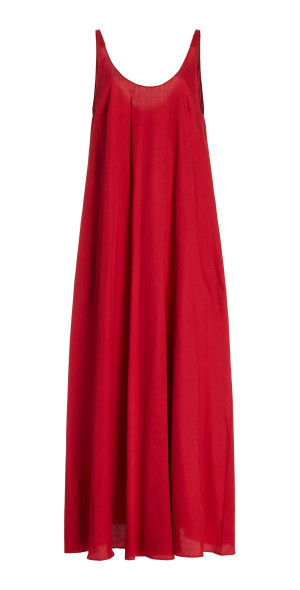 jersey draped dress Regenerated Jersey Draped Dress (WDR243-RJER0015-BLACK)