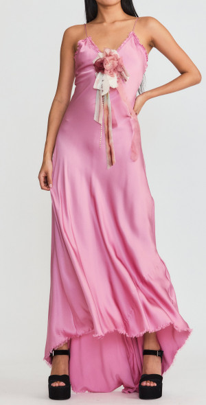 chinese dress ladies Rialto Floral Chiffon Maxi Dress- Women's Designer Luxury Dresses main image 1