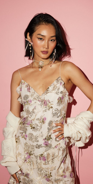 LoveShackFancy - - Rialto Ruffled Midi Dress - Floral - US 0 - Only At Moda  Operandi