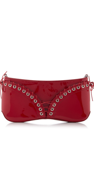 Ludovic de Saint Sernin - - Cleavage Patent Leather Bag - Red - OS 