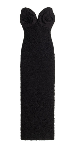 appliqud cotton dress LoveShackFancy - - Rohesia Appliqud Cotton Maxi Dress - Off-White
