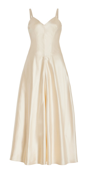 white midi swing dress Noni Cami Strap Swing Midi Dress White