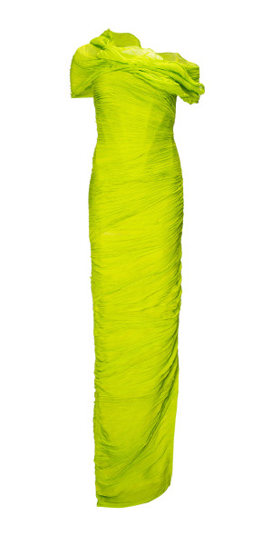 marmar green dress Jacquard Woven Dress With Flowers – Elegant Pattern main image 0