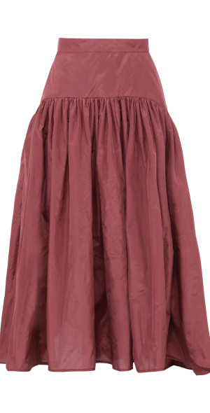 martin grant gathered drop waist silk midi dress NEW BY MARTIN GRANT. SS25, In store now. Featuring Tango Red Silk  Martin  Grant: * Tango Red Silk drop waist gathered skirt. * Red Silk Classic shirt  with tie. * Also
