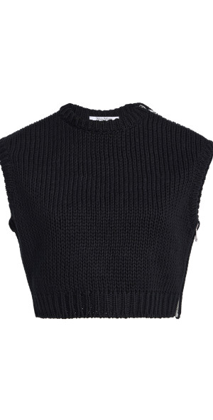 Max Mara - Cropped Knit Turtleneck Sweater
