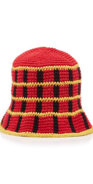 Memorial Day - - Crochet Bucket Hat - Red - OS - Moda Operandi display picture 1