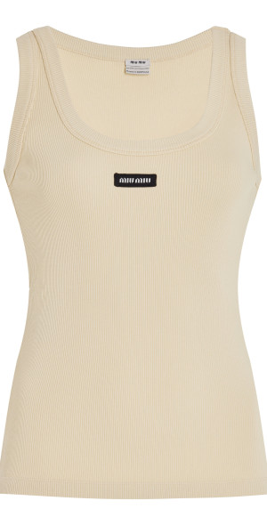 MIU MIU オフオワイトタンクトップ 28538705_57881352_600.jpg