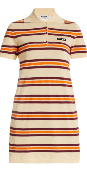 lerin knit 2-in-1 dress L'AGENCE Women's Lana Flare Knit Dress - Brown - Size XS main image 1