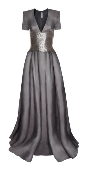 princess polly baby blue dress Naeem Khan White Glitter Feather Dress Size 34 FR main image 0