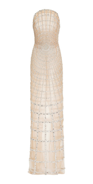 oscar de la renta silver sequin dress Oscar de la Renta Wedding Dress Save 39%
