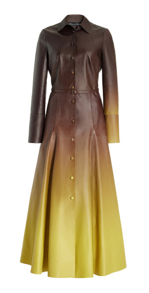 ombre dress brown Stella Draped Slinky Maxi Dress - Mocha Ombre main image 1