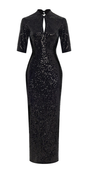 white pleated halter dress Elena Maxi Black Mesh Dress - meta-related-collection-dwell-glacier Sizes:Small resisting wrinkles with surprising