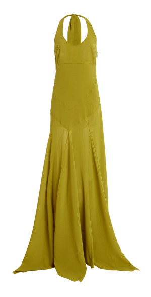 SIEDRS - - Exclusive Raye Scarf-Detailed Midi Halter Dress - Green - XS