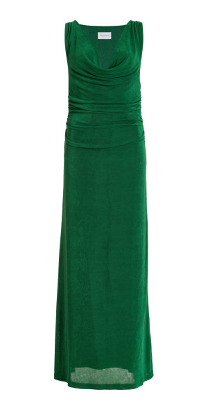 green emerald velvet dress Significant Other Cali Long Sleeve Dress in Sea Green – Coco & Lola main image 1