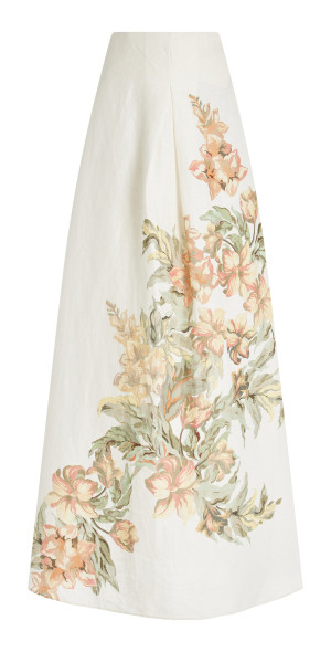 Significant Other - - Parisa Strapless Linen Maxi Dress - White - US 2 -  Moda Operandi