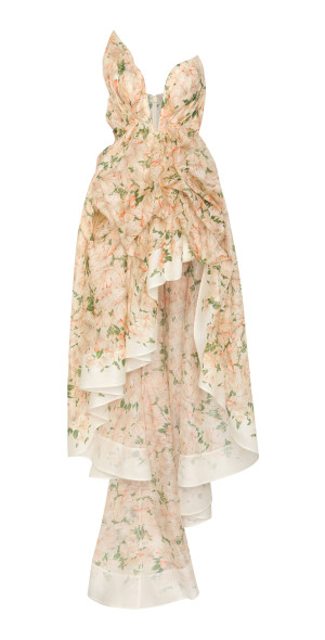 natura draped midi dress Zimmermann