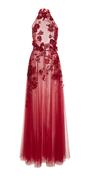 strapless open back dress Eternal Rose Gown– Teuta Matoshi