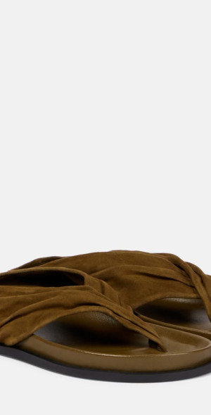 AMAYA SUEDE THONG FLAT SANDAL main image 1