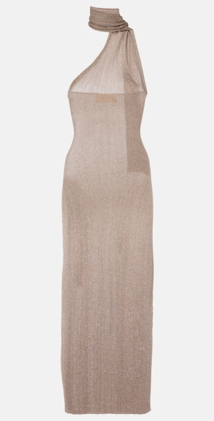 aya muse scarf detail maxi dress Aya Muse Scarf-detail maxi dress Aya Muse
