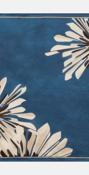 Brunello Cucinelli - Floral silk twill scarf