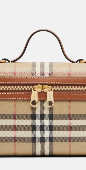 Burberry - Vanity Case Check Small vanity bag