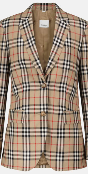 スーツ 90s Burberrys wool check double set up Burberrys 90s Old