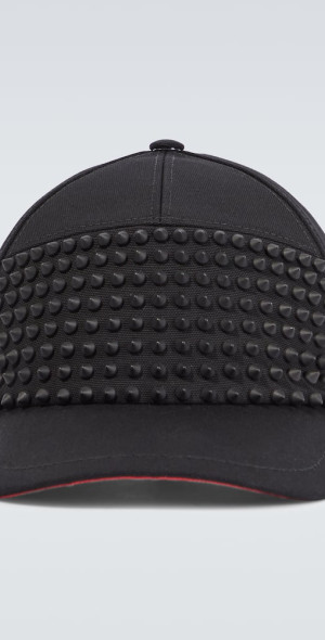 定価8.4万 クリスチャンルブタン ENKY SPIKE キャップ M Enky Spikes - キャップ - コットン - ブラック - Christian Louboutin