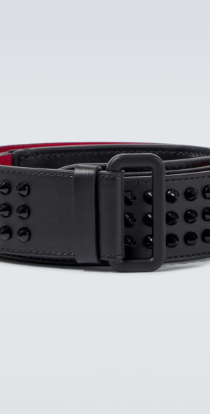 loubi spiked leather belt