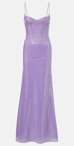 David Koma - Sequined corset gown