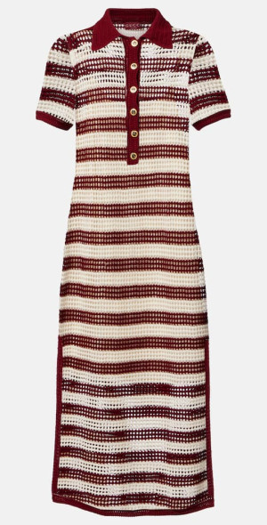 gucci polo shirt dress Gucci Younger Girls Pink Knitted Polo Dress