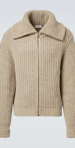 Lemaire - Alpaca and yak wool zip-up cardigan