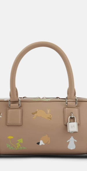 Loewe - x Suna Fujita Amazona 23 small printed leather tote bag
