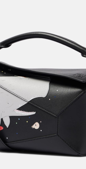 Loewe - x Suna Fujita Puzzle Edge Whale Small crossbody bag