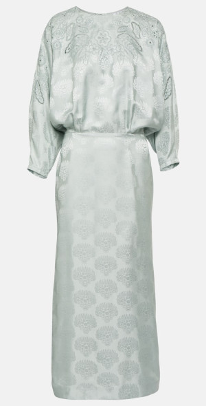Loro Piana - Arina floral silk jacquard midi dress