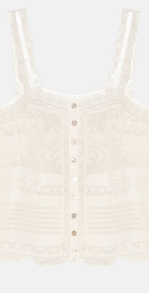 loveshackfancy arno lace bustier top