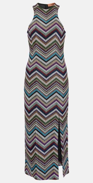 knee length dresses for ladies Chevron Midi Dress by Missoni main image 1