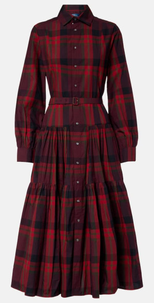plaid shirt dress ralph lauren Plaid A-Line Shirtdress